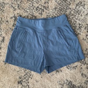 Womens Athleta Trekkie North Blue Shorts 3.5” Inseam